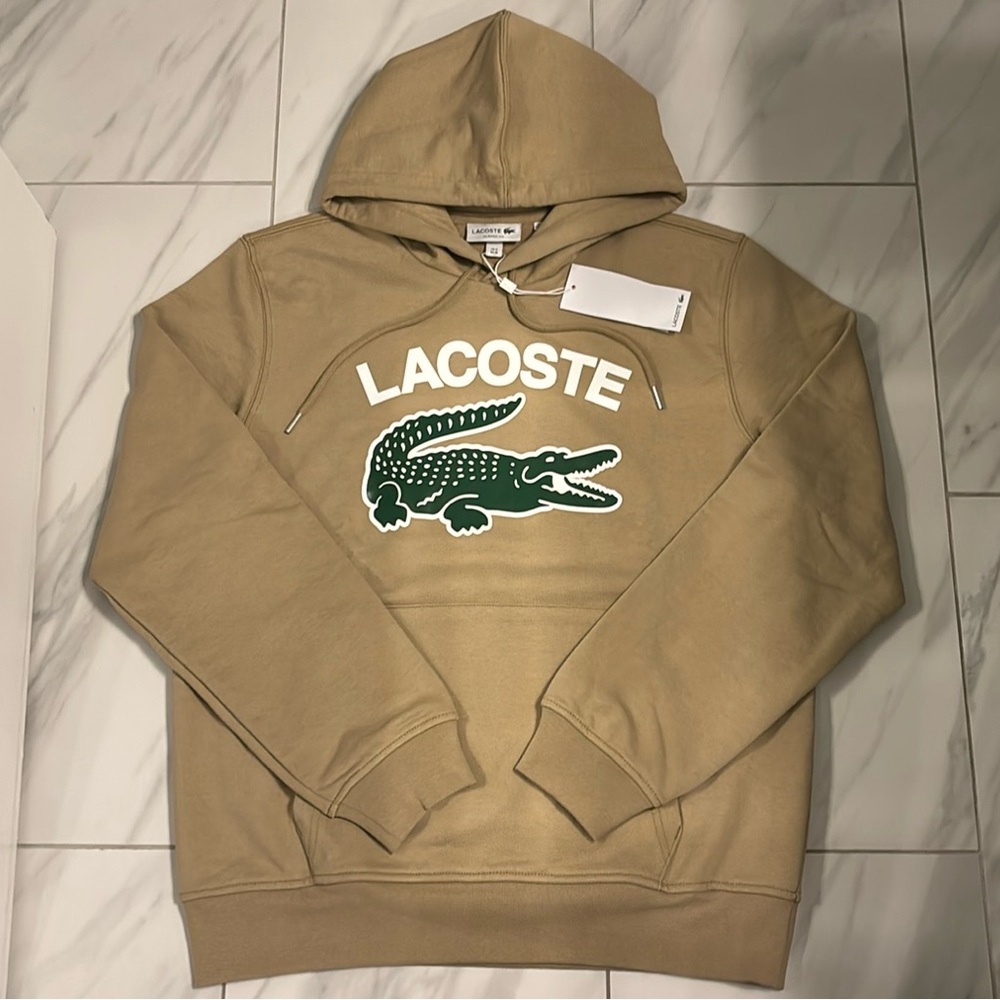 Men’s Lacoste Logo Pullover Hoodie
